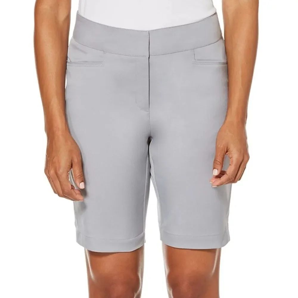Grand Slam Women's Gray Performance 3-pocket Golf Shorts